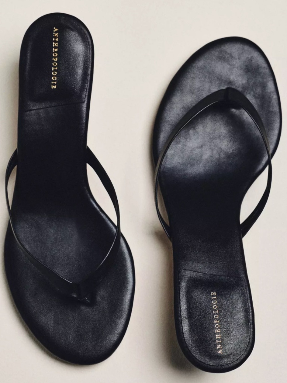 Anthropologie Flip-Flop Kitten Heels